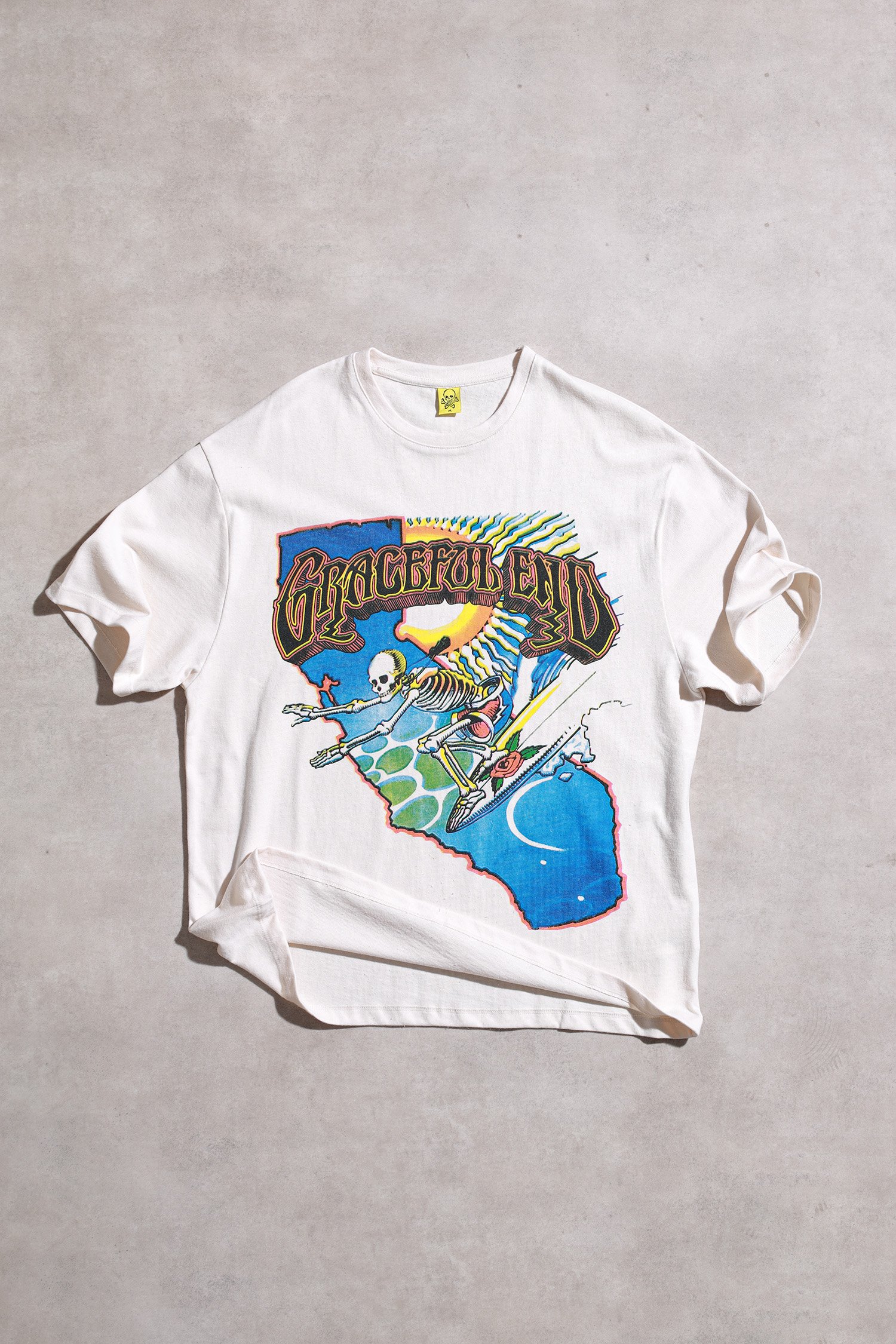 The Graceful Dead Surfer Oversize Kısa Kollu Off White TShirt