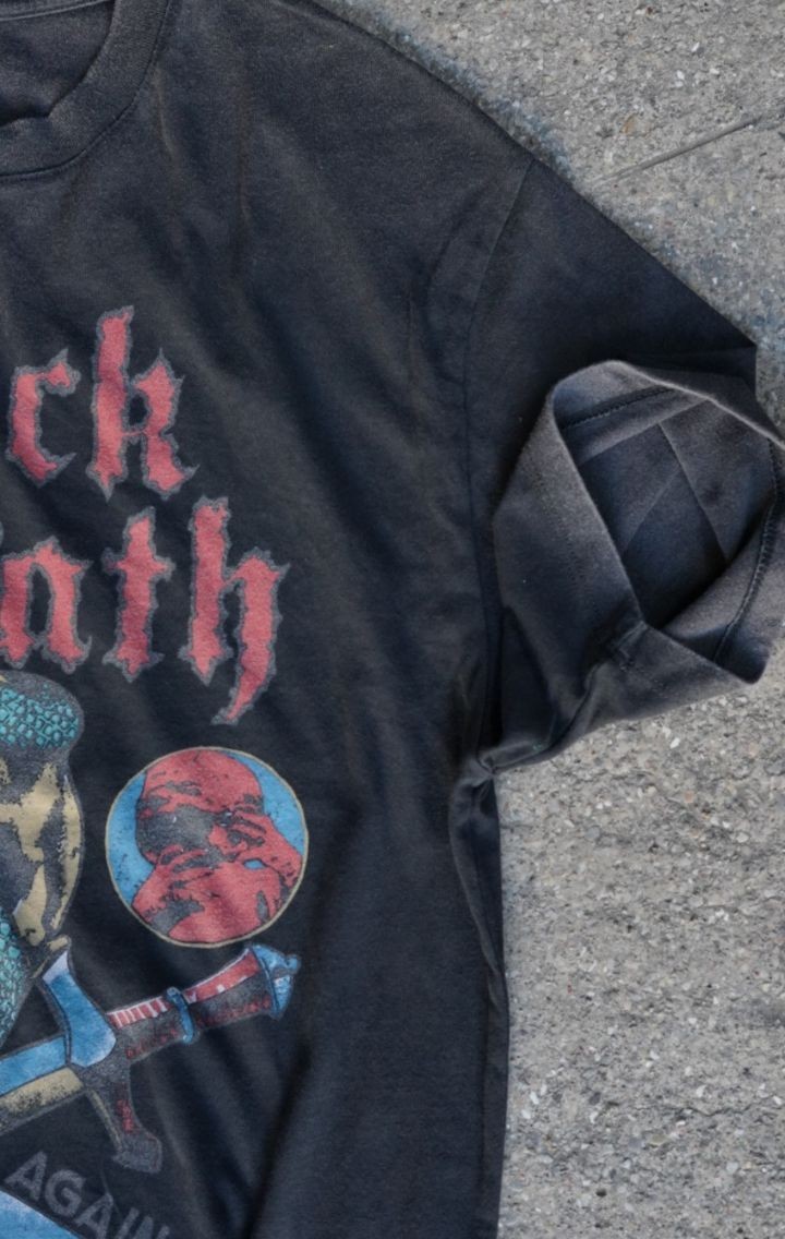 Black Sabbath Born Again Yıkamalı Oversize T-shirt