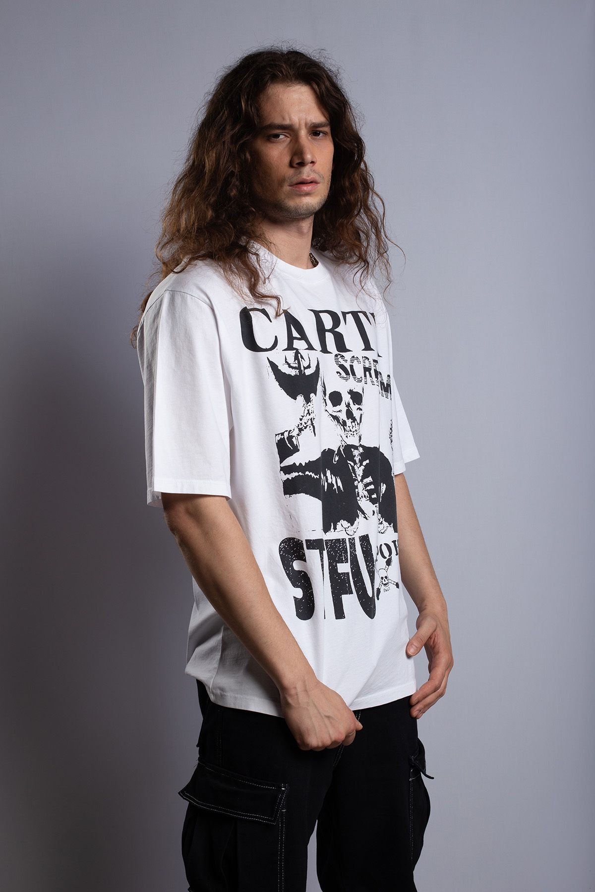 "Carti Playboy" Oversize Punk T-shirt