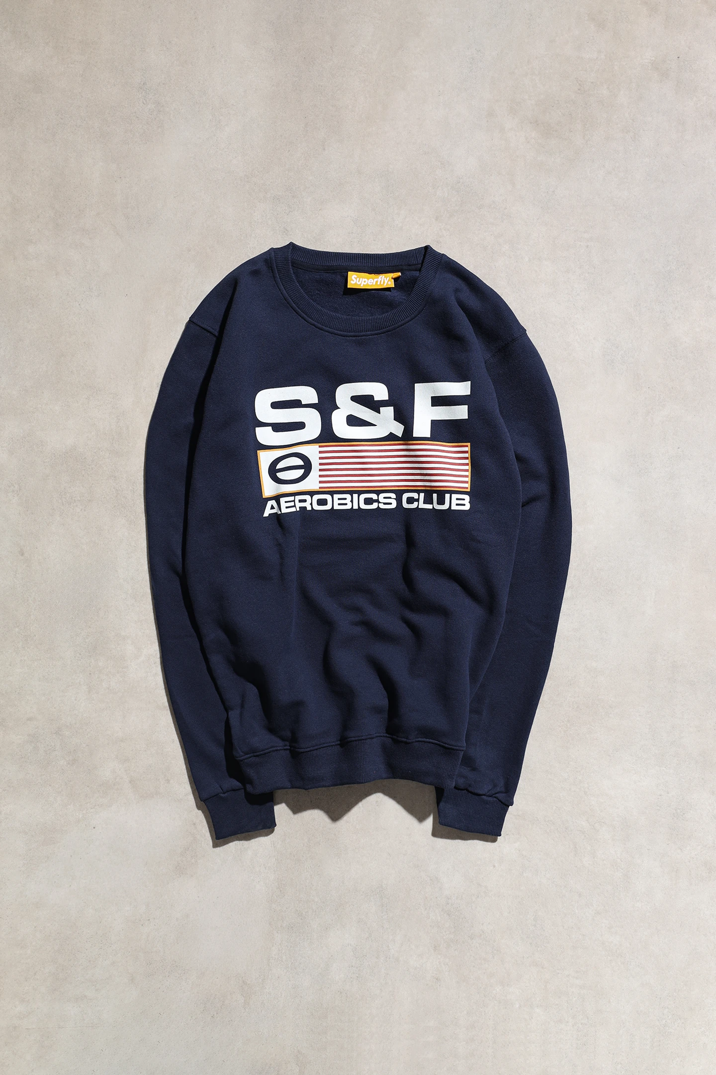 Superfly Lacivert 3 İplik Sweatshirt
