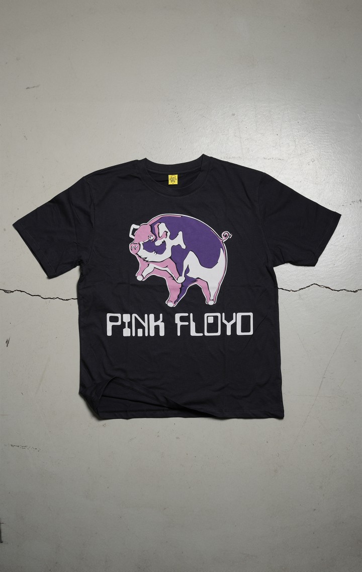 Pink Floyd "Flying Pig" Retro Rock Regular Fit Kısa Kol Tshirt