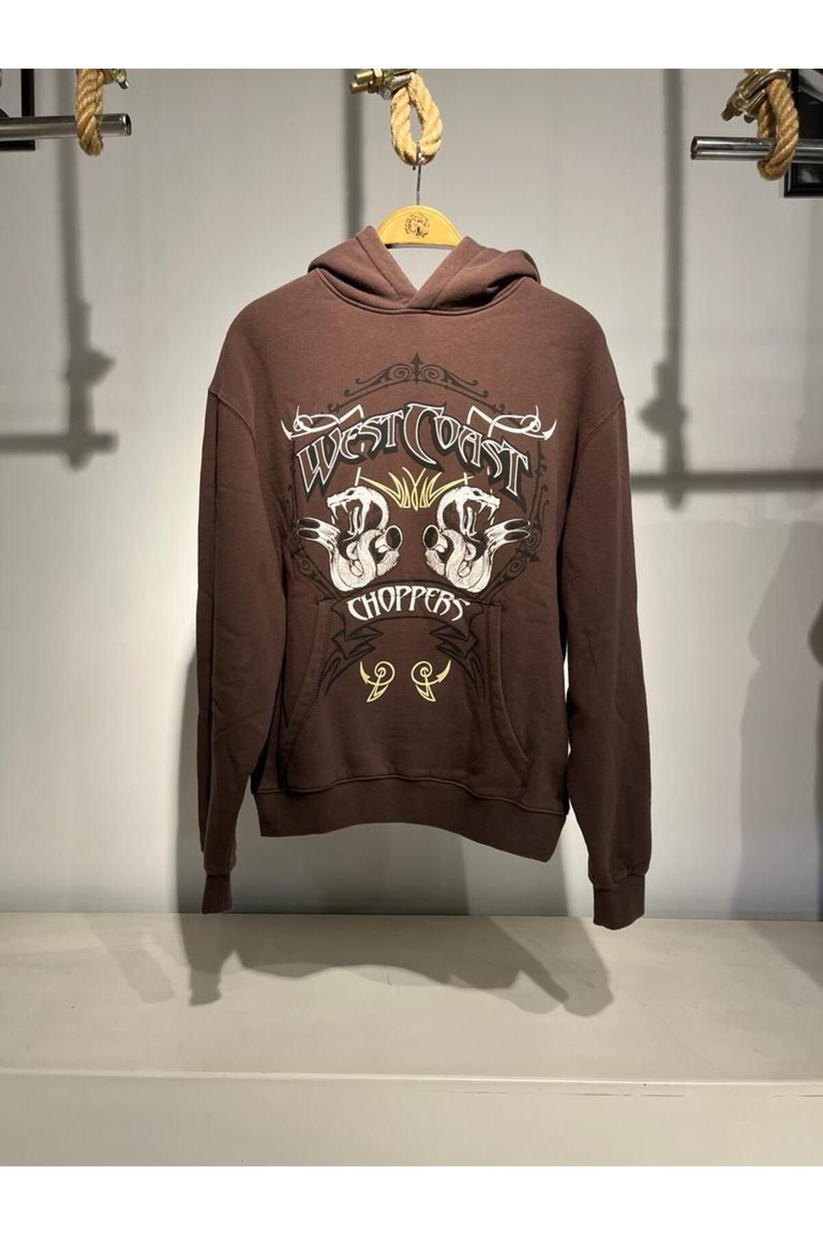 West Coast Choppers Brown Sweatshirt Hoodie