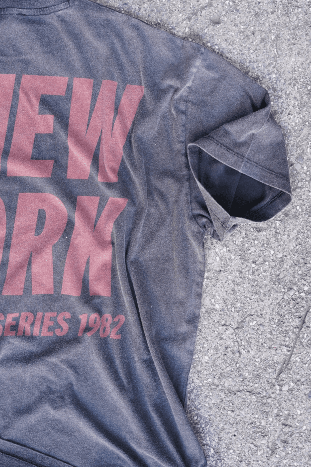New York 1982 Oversize Unisex Soluk Siyah Vintage Tişört