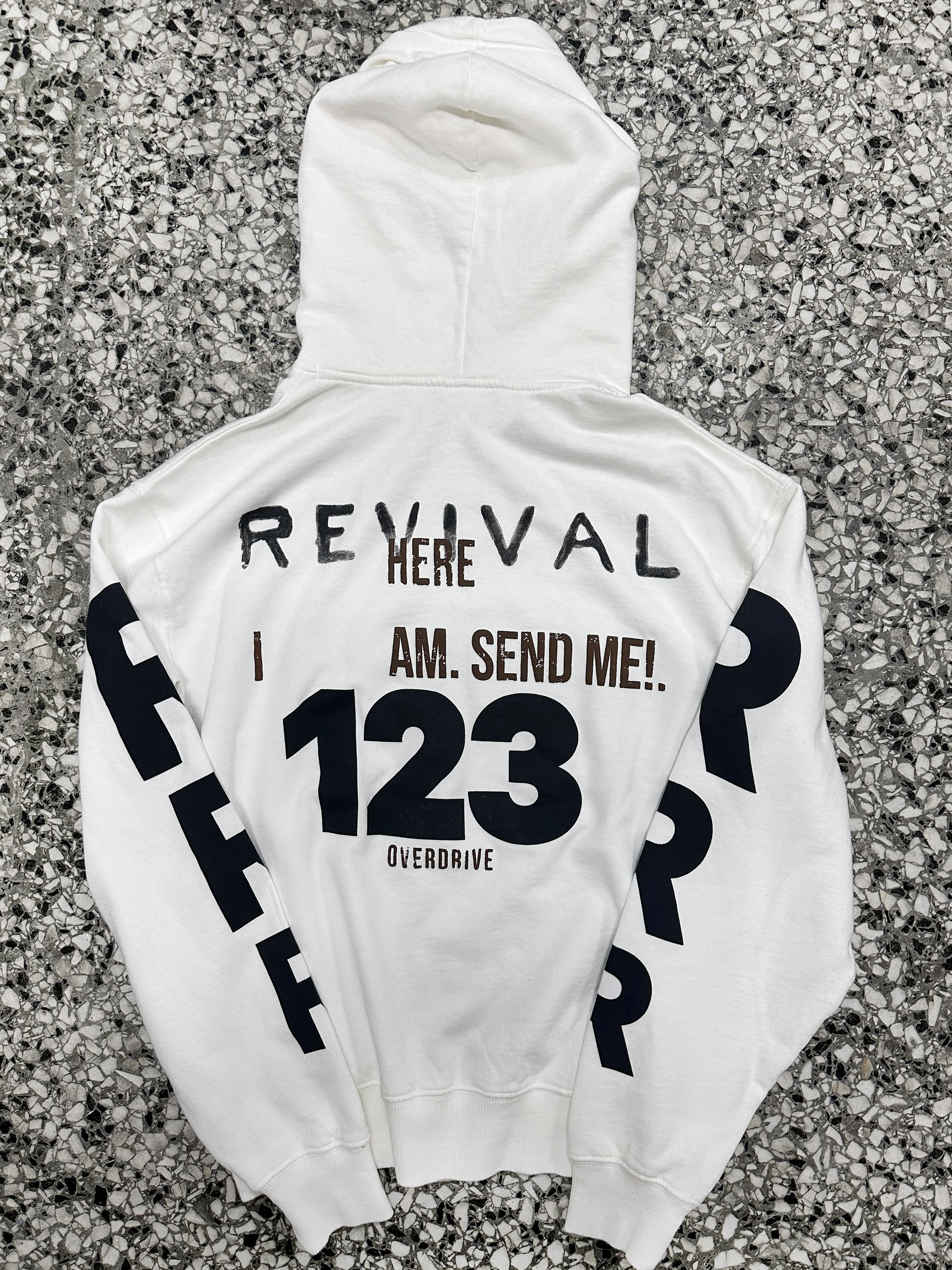 123 Revıval Greymelange Sweatshırt - Beyaz