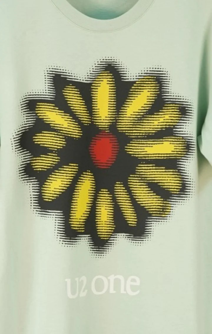 U2 One Regular Fit Mint Kısa Kollu Tshirt