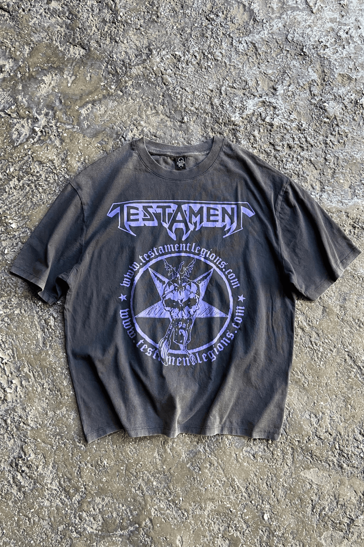 Testament '' The Gathering '' Oversize Yıkamalı T-shirt