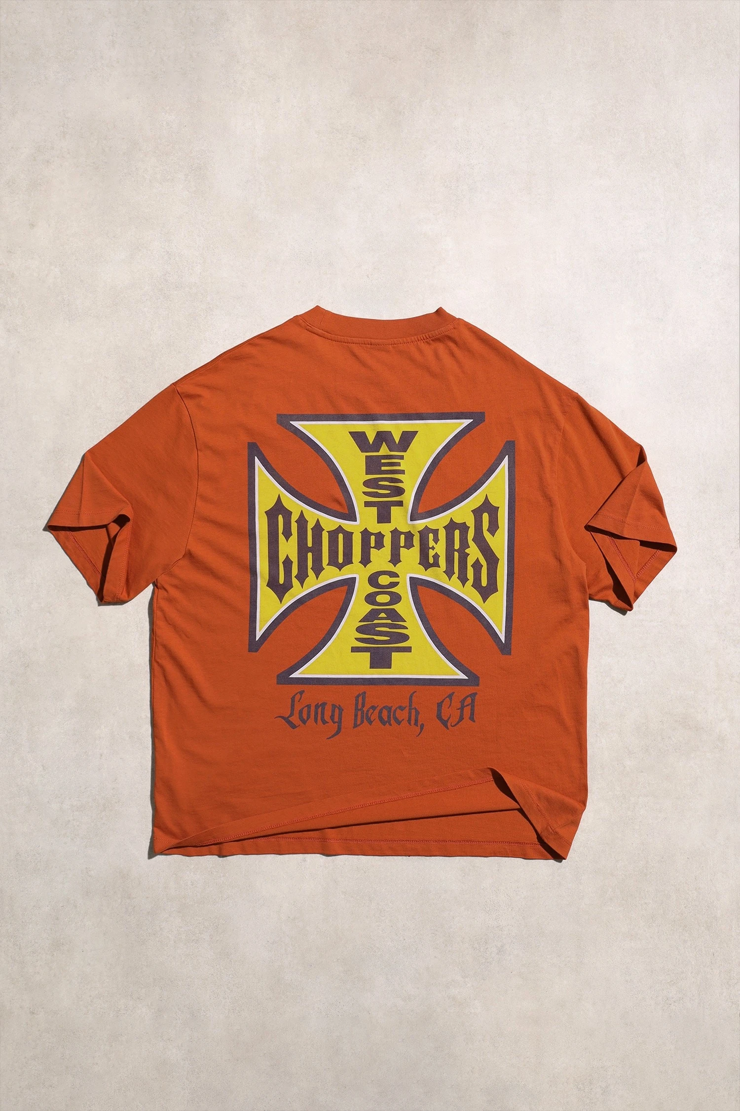West Coast Choppers Turuncu Oversize Kısa Kol Tshirt