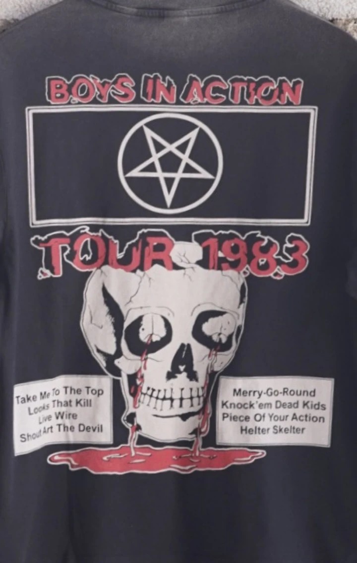 Mötley Crüe “Tour 1983” Özel Tasarım Vintage Rock Tişört