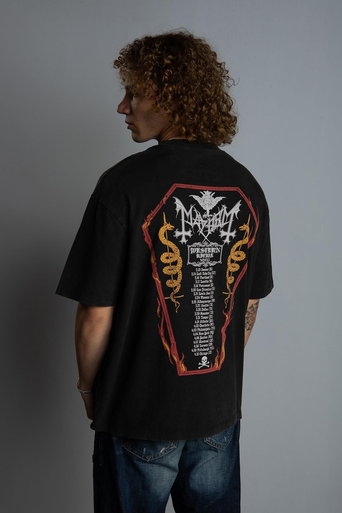 ''Mayhem'' Vintage Oversize Metal T-shirt