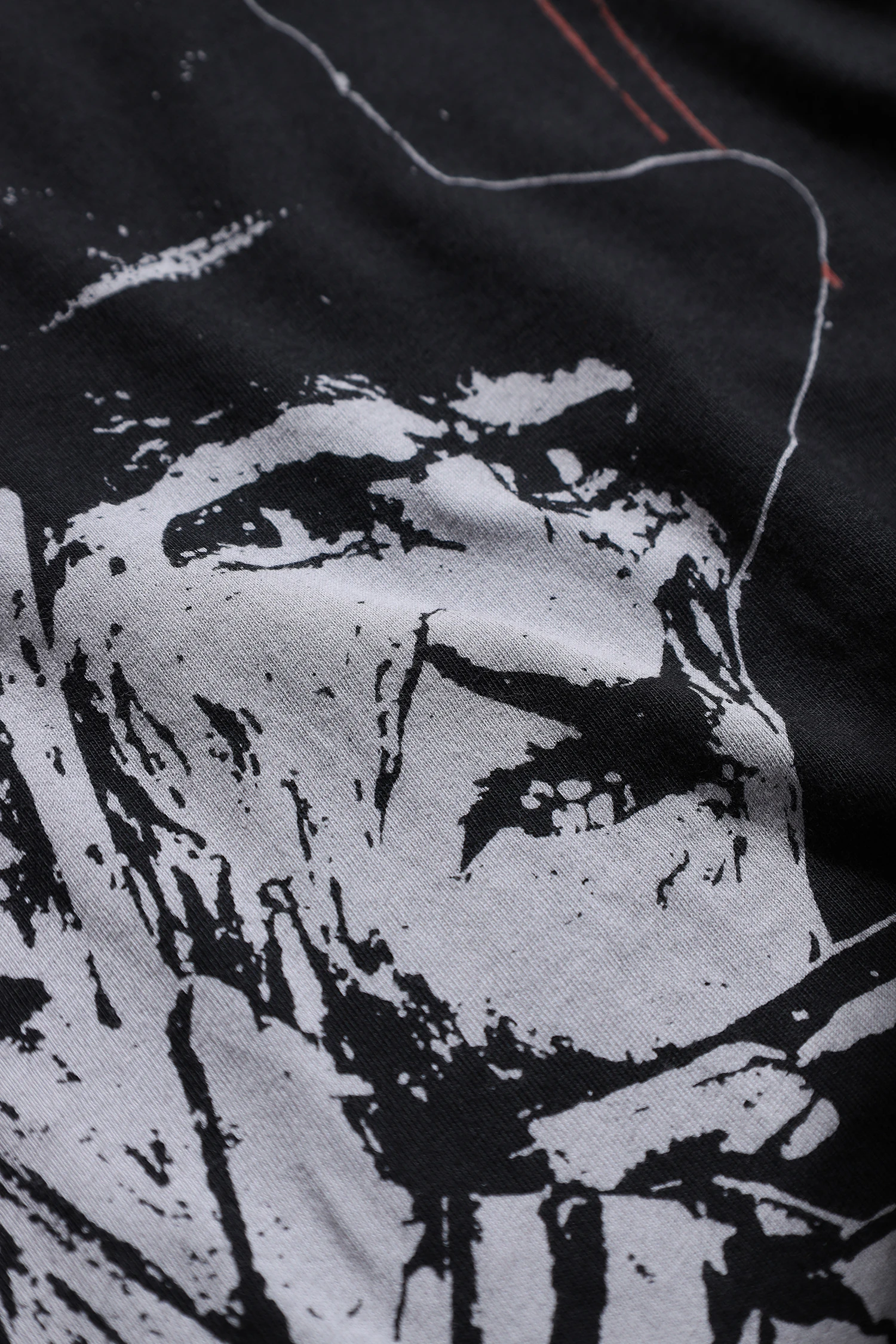 Freddy Uzun Kollu Siyah Unisex Oversize Vintage Tshirt