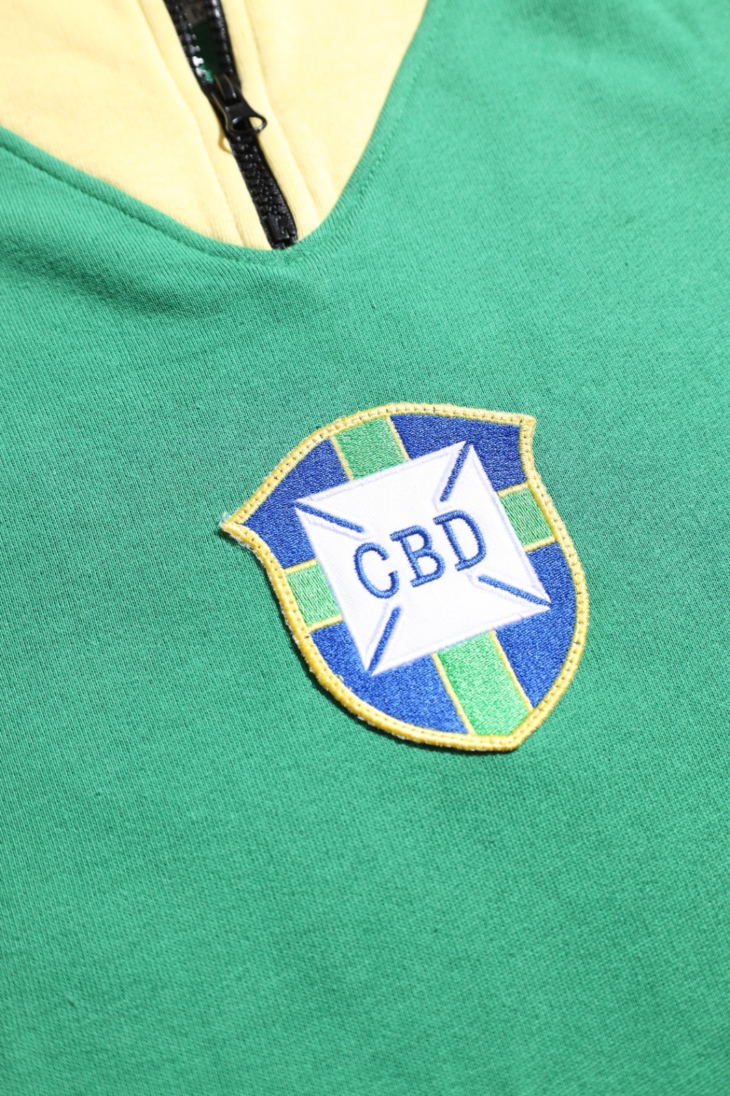 Retro Brasil Yeşil Sarı Unisex Spor Sweatshirt 