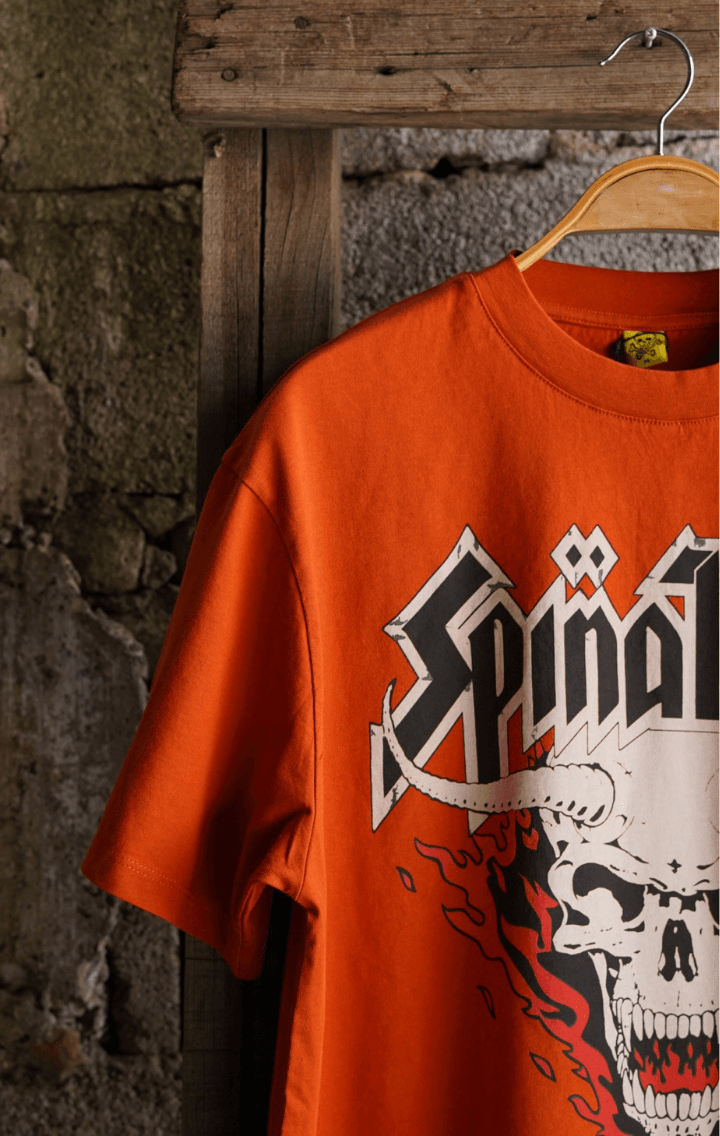 Spinal Tap Retro Rock Oversize Unisex Kısa Kol Turuncu T-Shirt