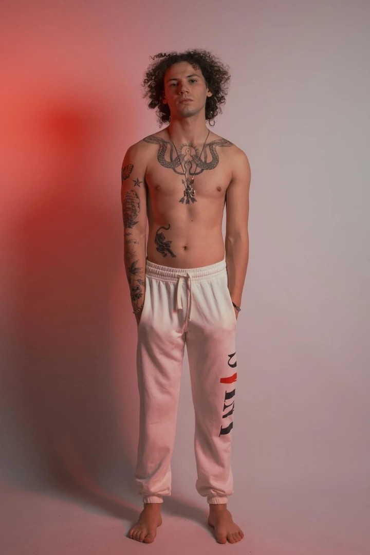 SAINT SVINT Unisex Grafik Baskılı Beyaz Jogger Eşofman Altı