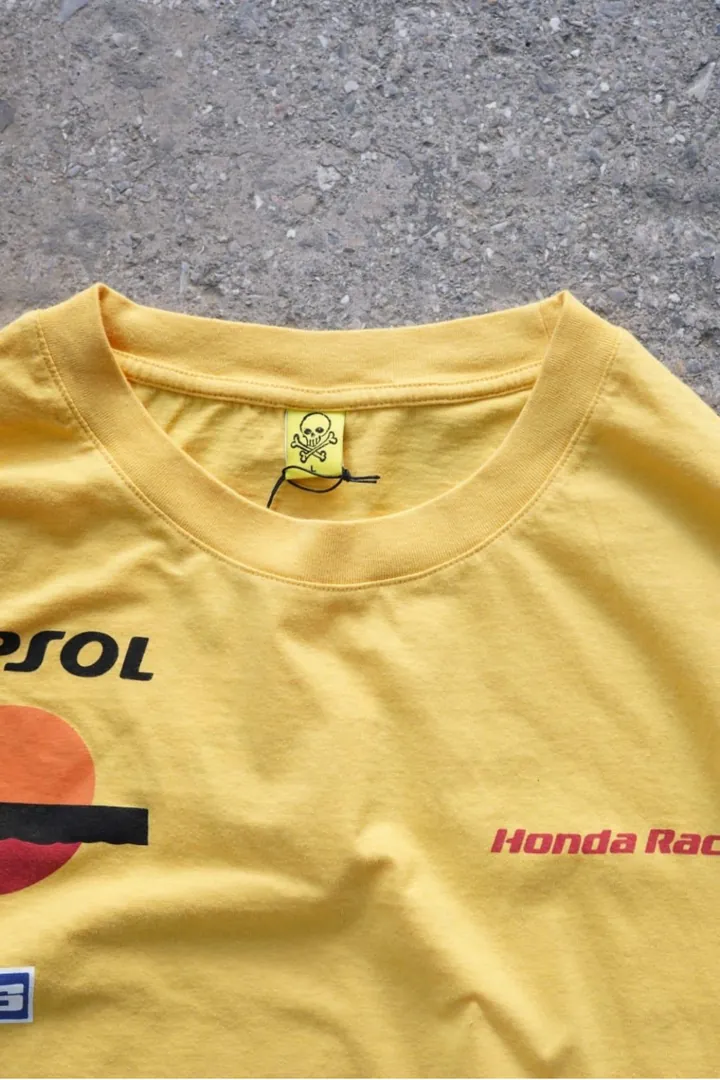 Overdrive Unisex Sarı Uzun Kollu Honda Repsol Racing Motorcu Tişörtü