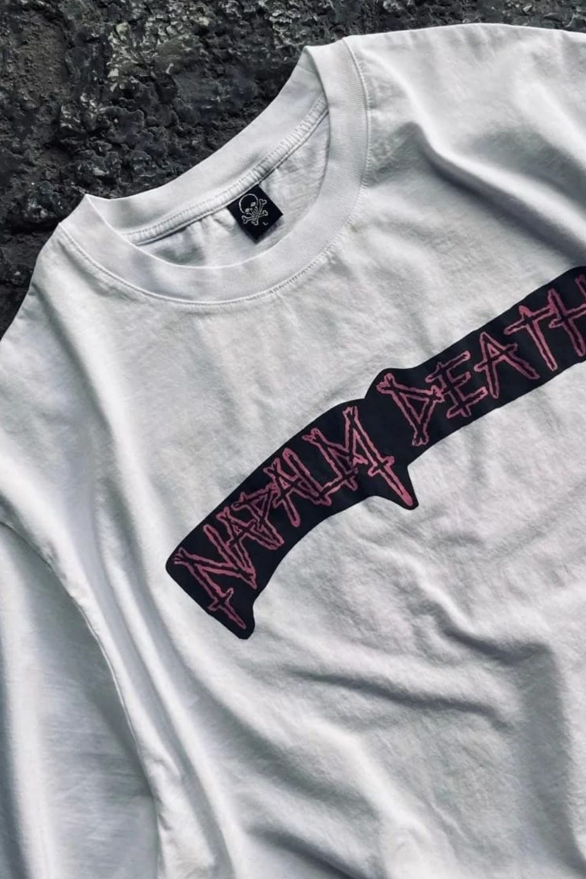 '' Napalm Death '' Oversize Yıkamalı Vintage T-shirt