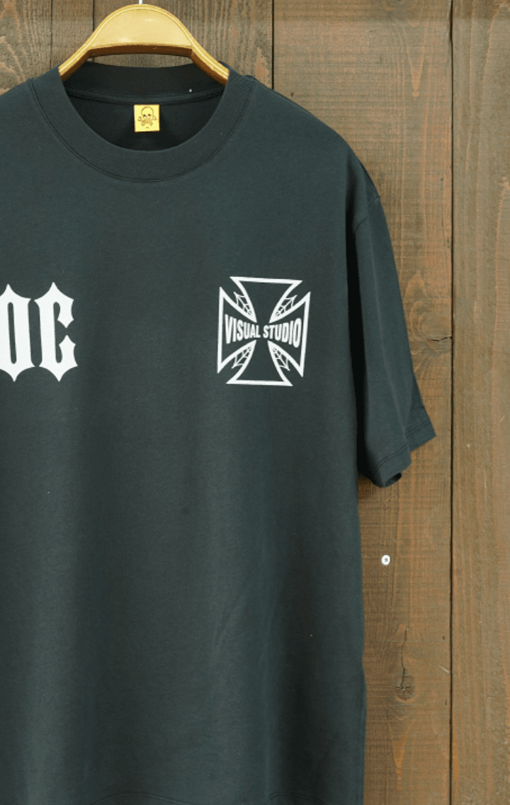 Long Beach Visual Studio Gothic Oversize Kısa Kol Tshirt