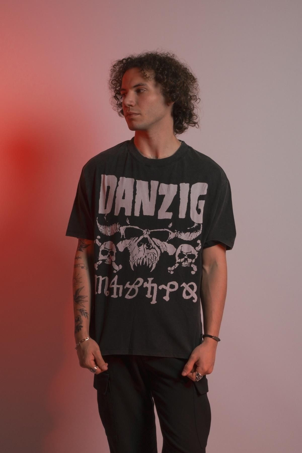 ''danzig'' Oversize Metal T-shirt