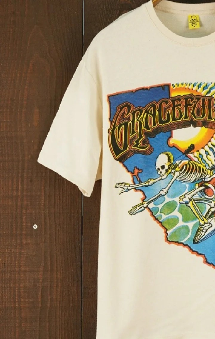 The Graceful Dead Surfer Oversize Kısa Kollu Off White TShirt
