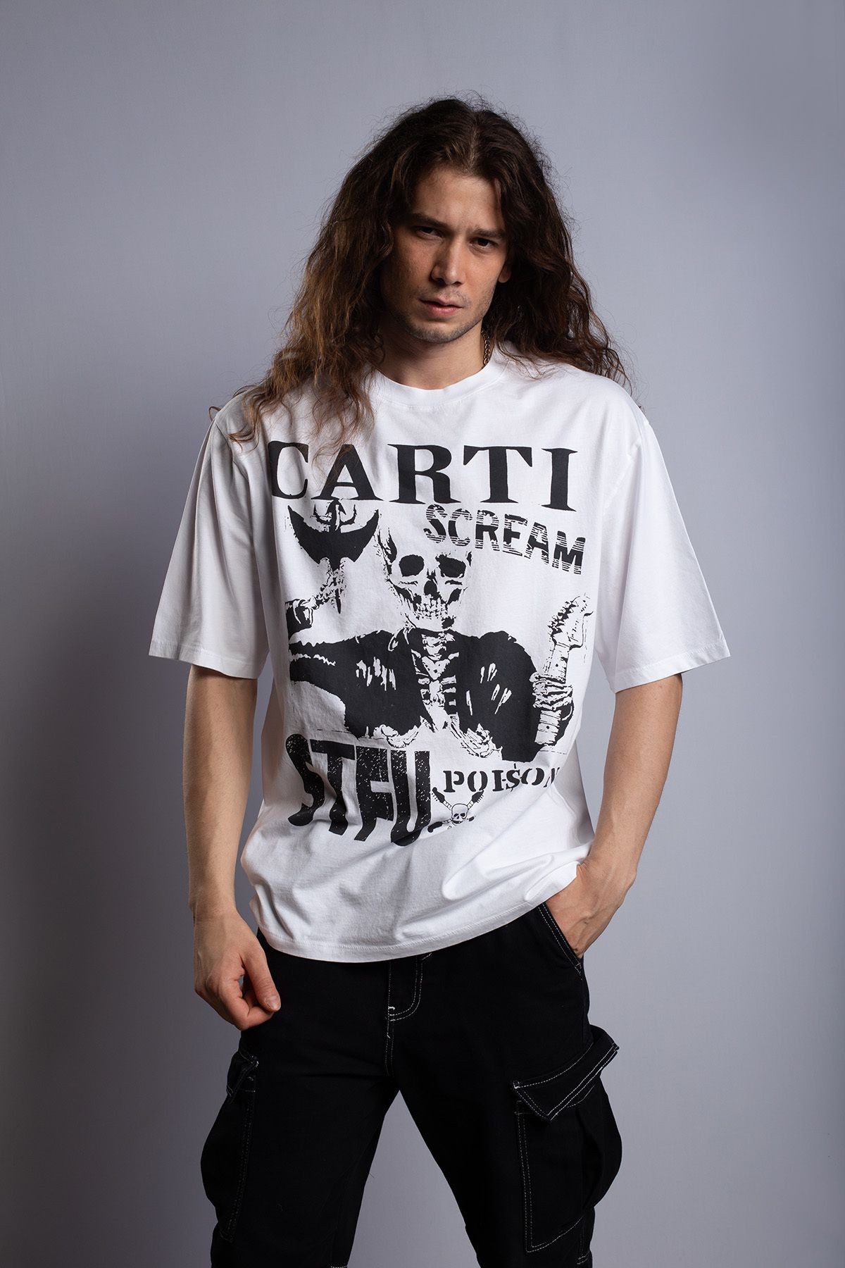 "Carti Playboy" Oversize Punk T-shirt