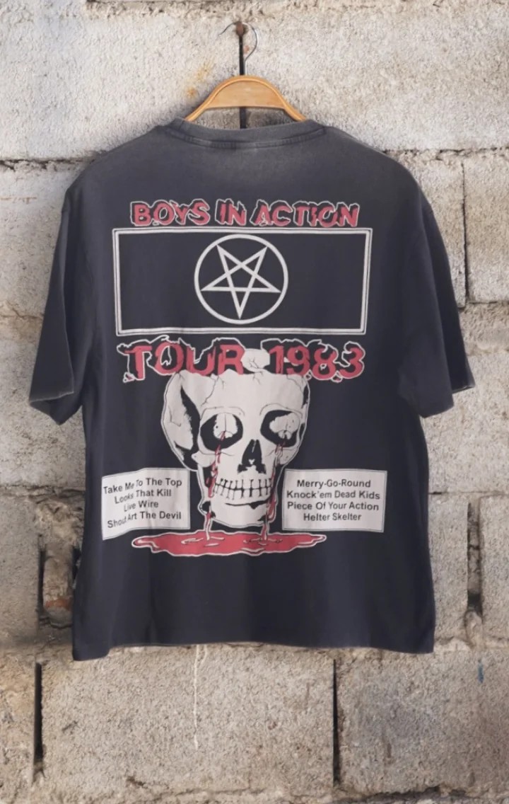 Mötley Crüe “Tour 1983” Özel Tasarım Vintage Rock Tişört