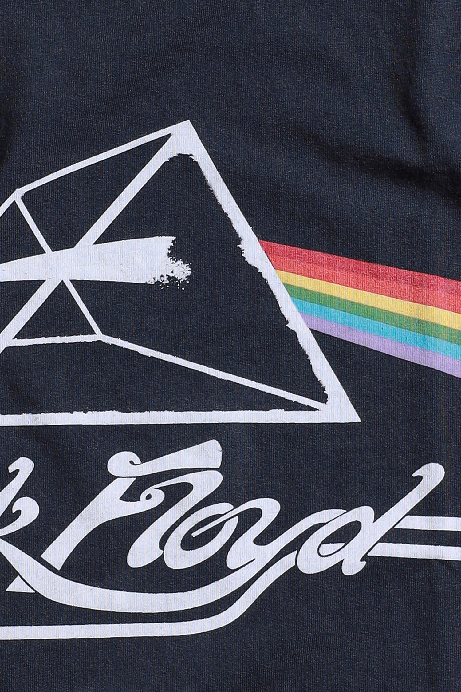 Pink Floyd Dark Side of the Moon Oversize Kısa Kollu Siyah Tshirt