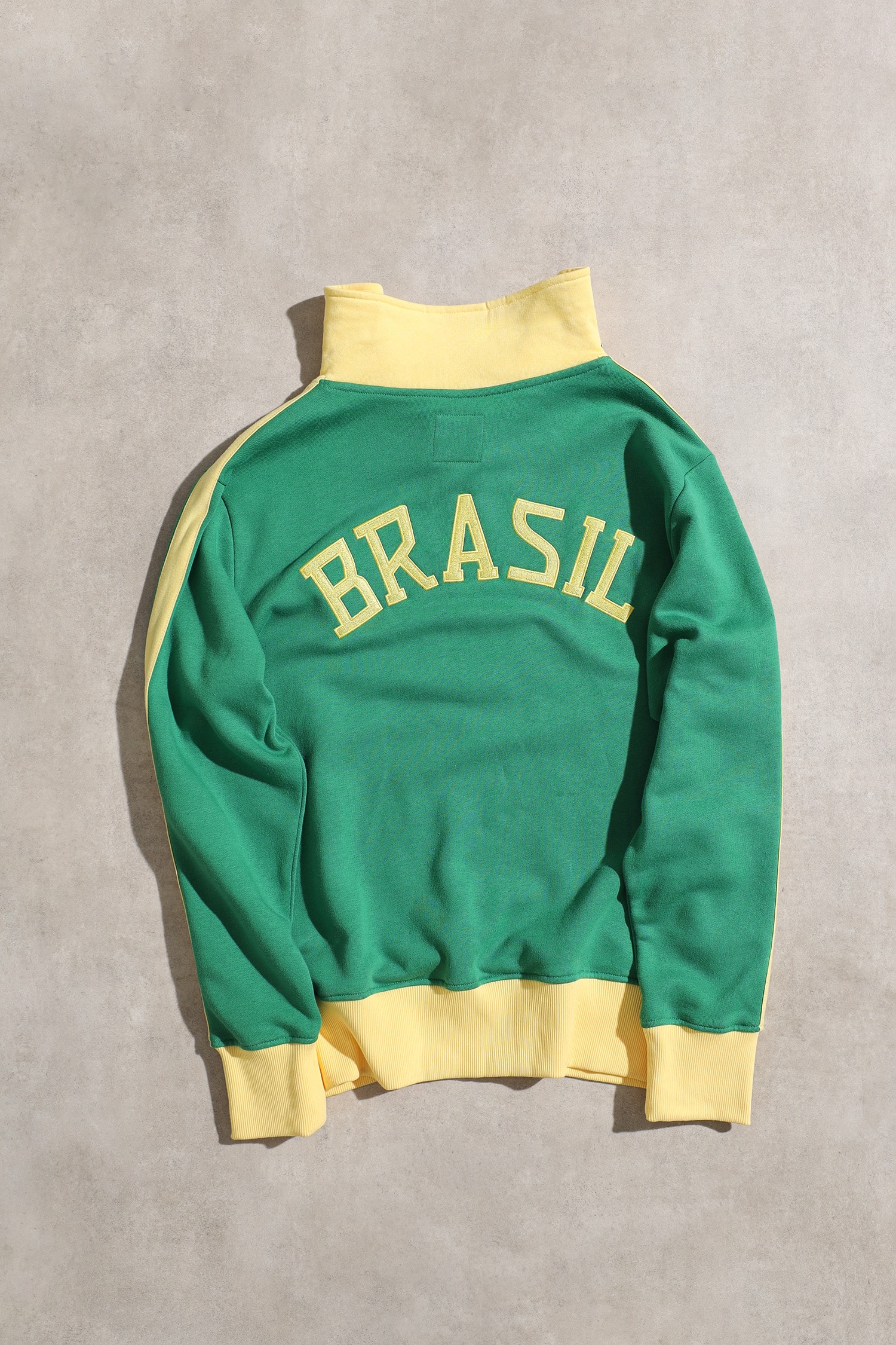 Retro Brasil Yeşil Sarı Unisex Spor Sweatshirt 