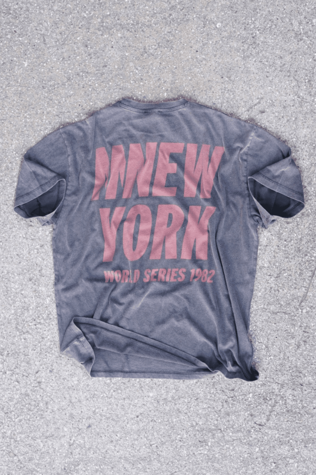 New York 1982 Oversize Unisex Soluk Siyah Vintage Tişört
