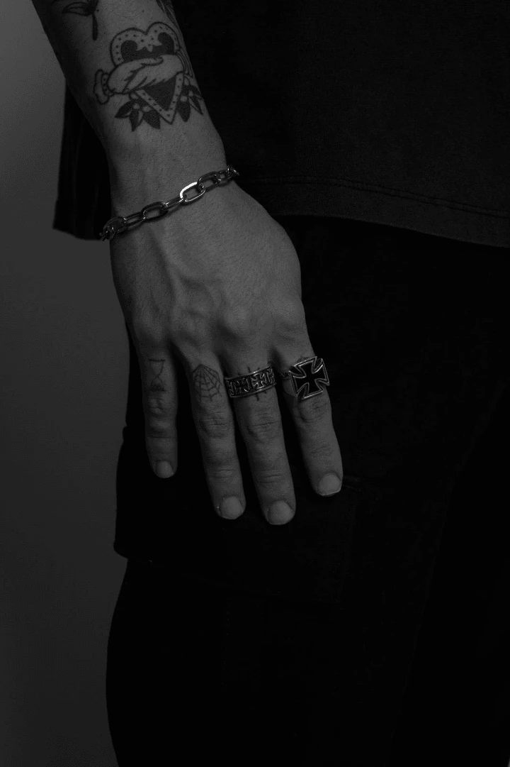 Iron Cross %100 Gümüş Yüzük