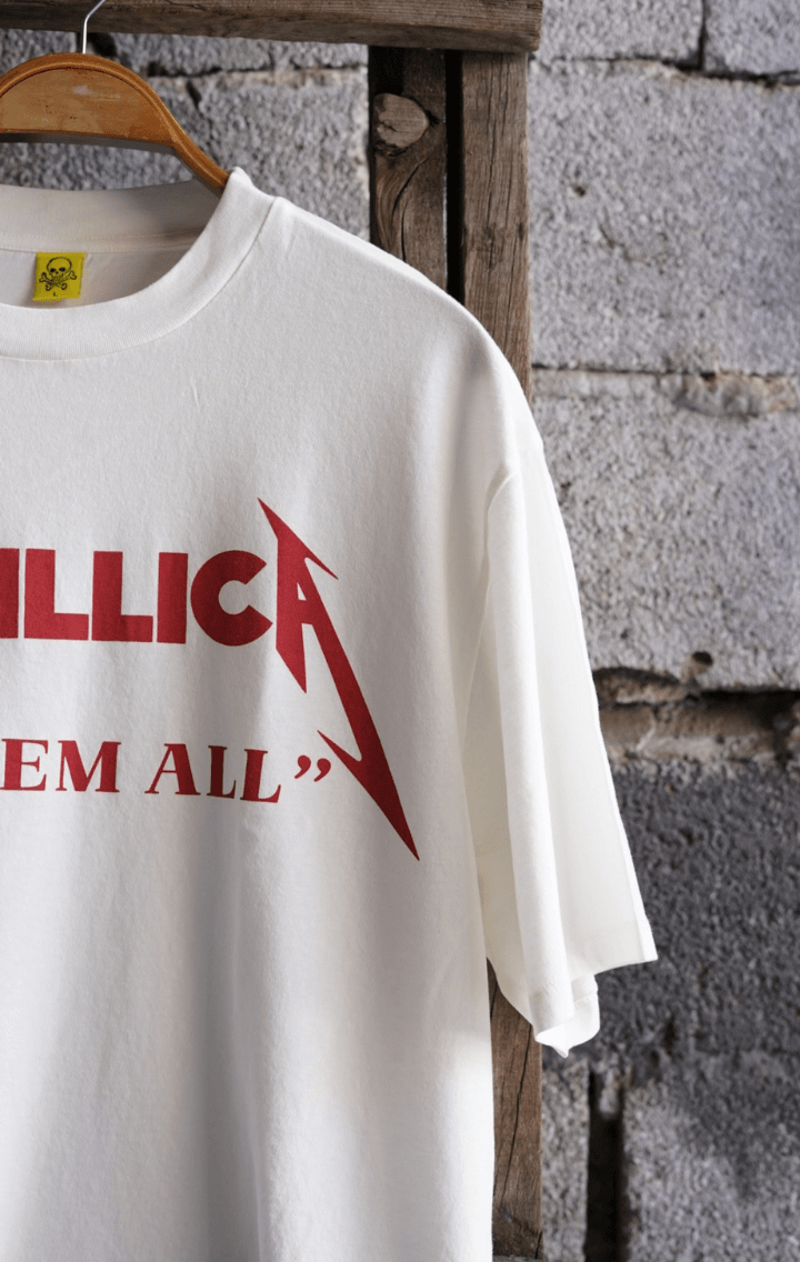 Metallica "Kill 'Em All" Retro Beyaz Tişört