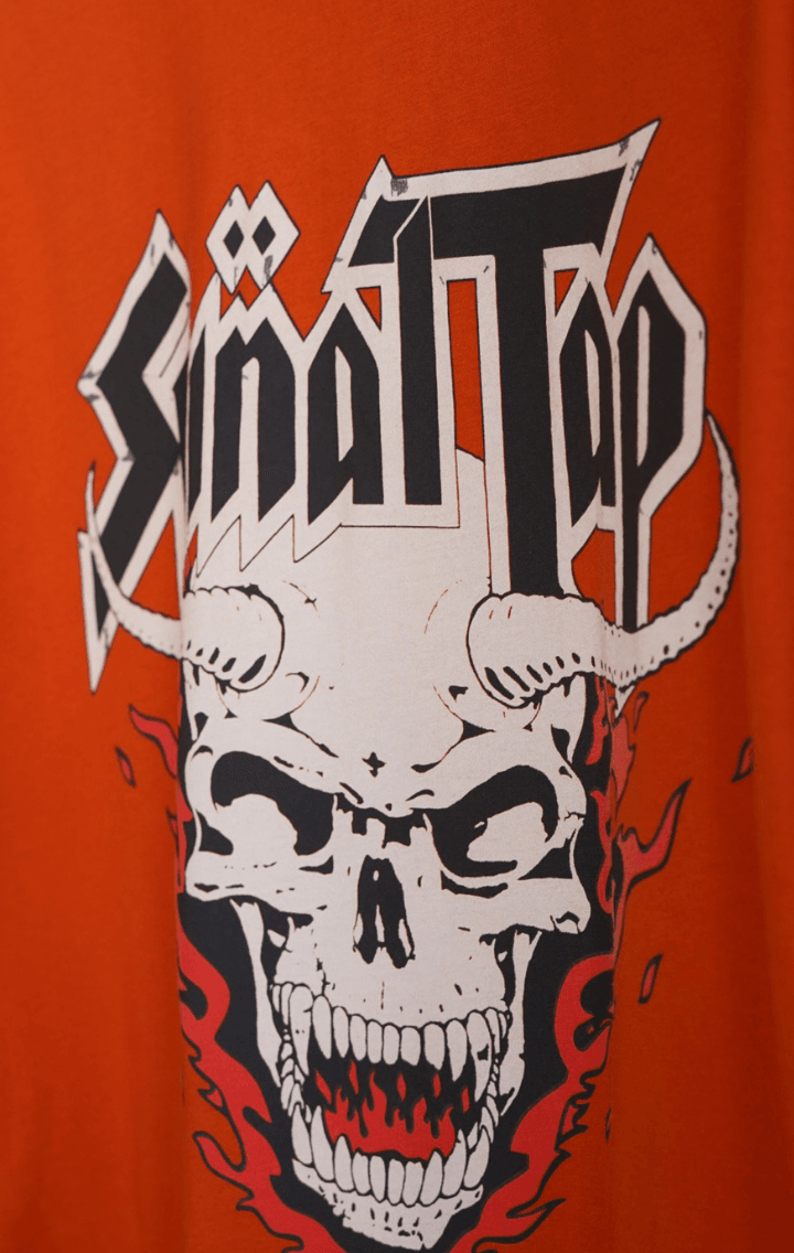 Spinal Tap Retro Rock Oversize Unisex Kısa Kol Turuncu T-Shirt