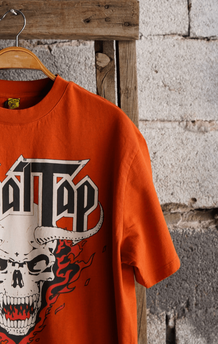 Spinal Tap Retro Rock Oversize Unisex Kısa Kol Turuncu T-Shirt