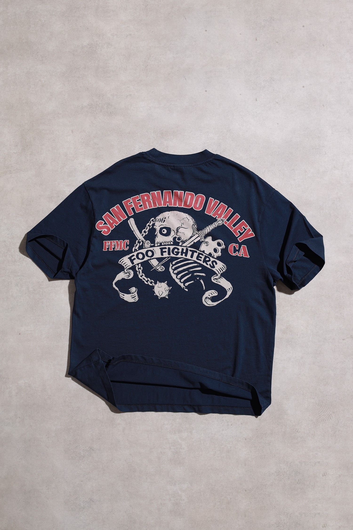 Foo Fighters San Fernando Oversize Kısa Kollu Koyu Lacivert Tshirt