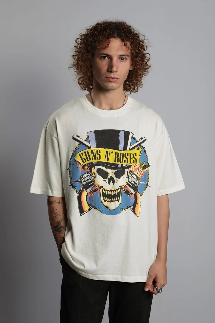 ''Guns'n Roses'' Vintage Oversize Rock T-shirt