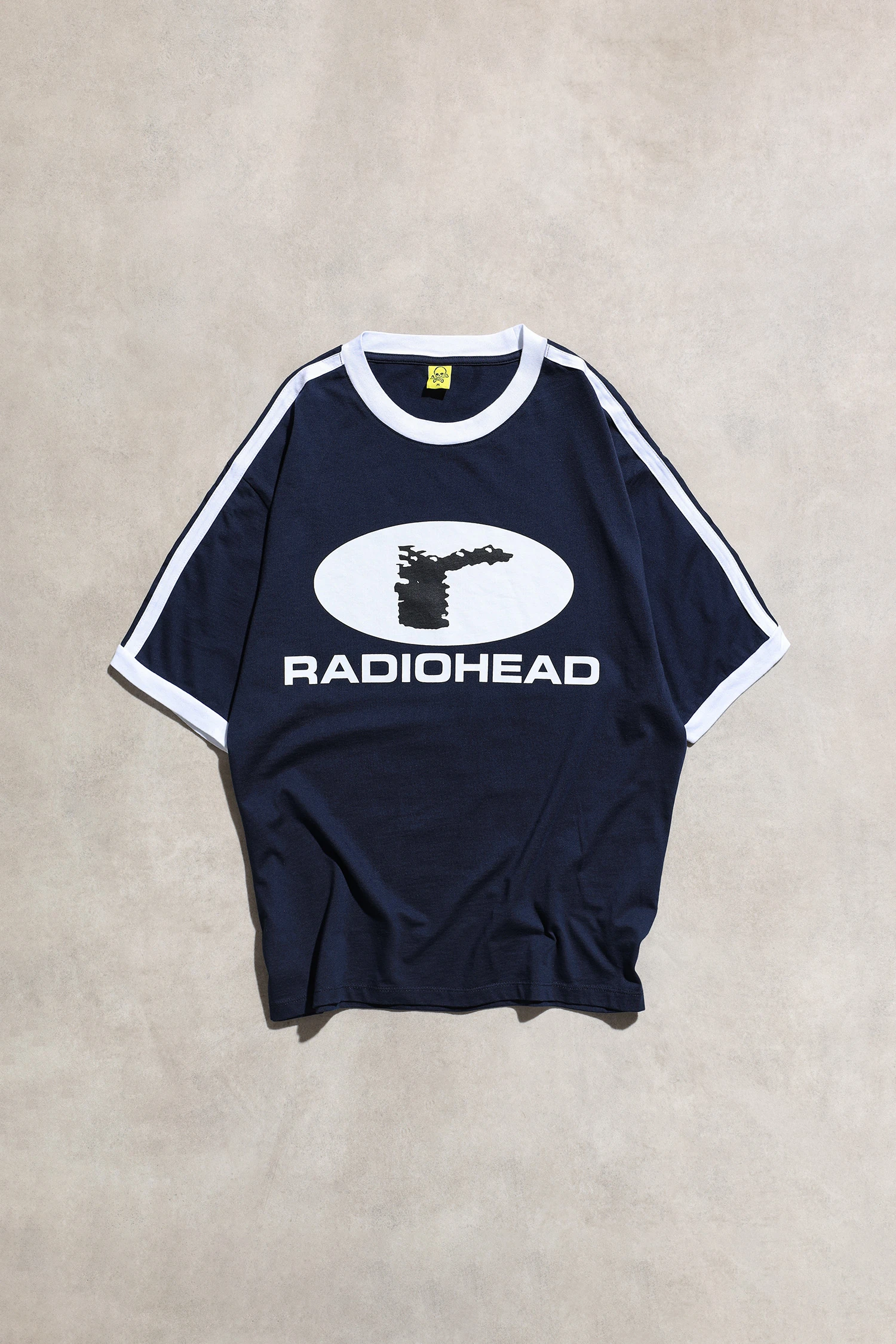 Radiohead Retro Lacivert Unisex Oversize Kısa Kol Tshirt