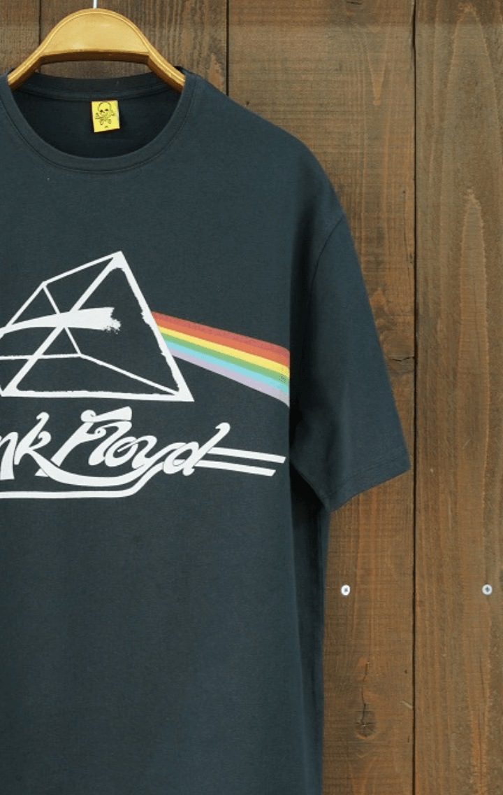 Pink Floyd Dark Side of the Moon Oversize Kısa Kollu Siyah Tshirt