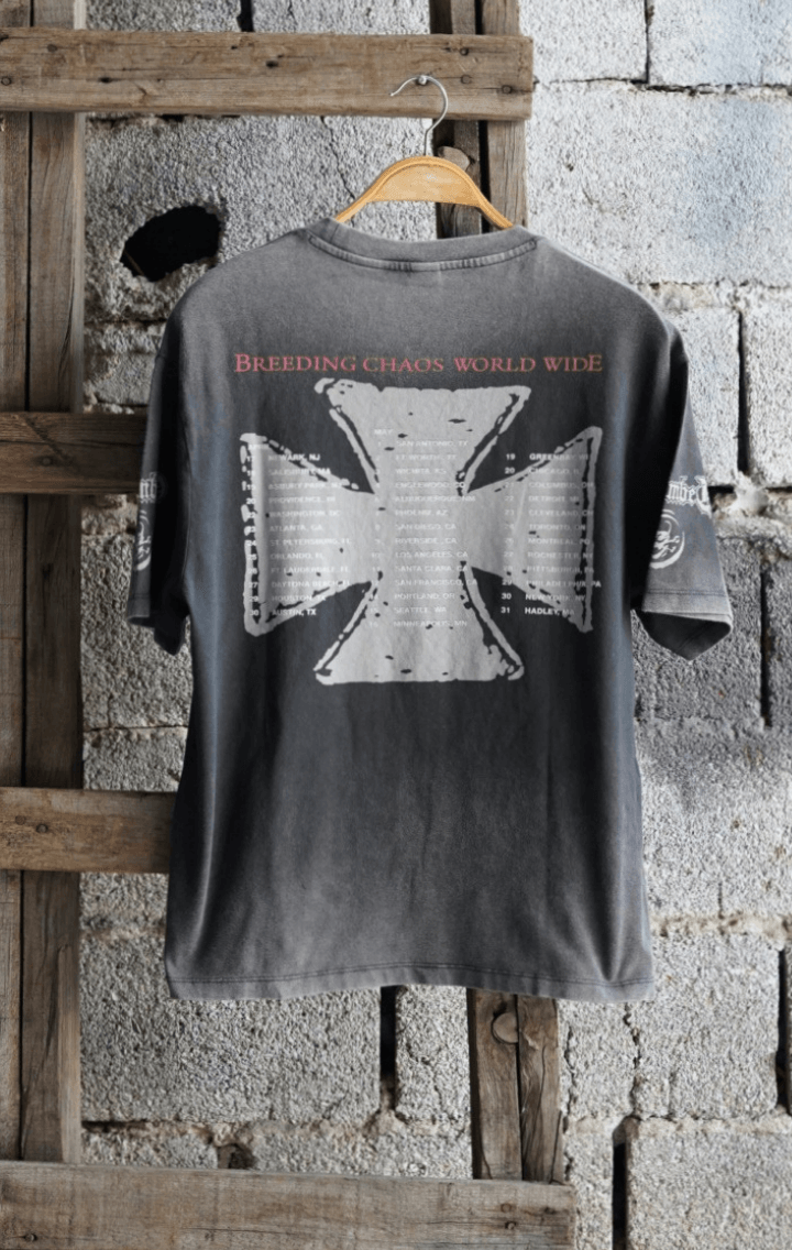 Entombed Already Dead Taş Yıkamalı Oversize Unisex Tshirt