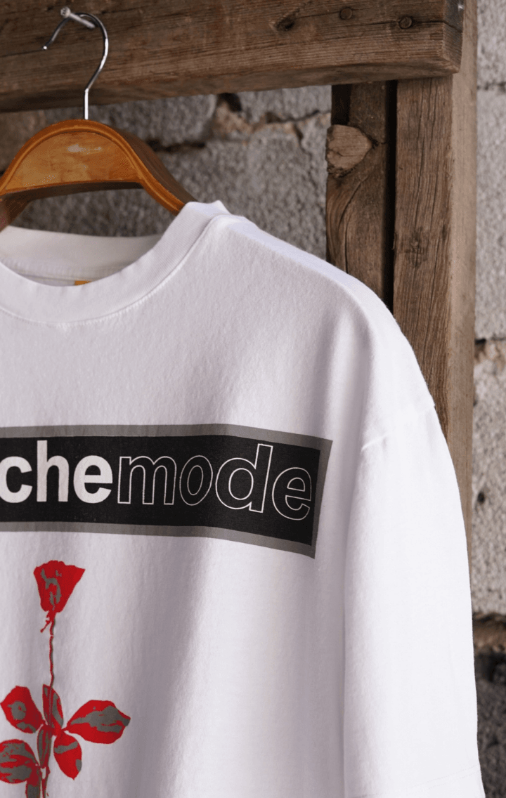 Depeche Mode "Violator Tour" Kısa Kollu Beyaz Tshirt