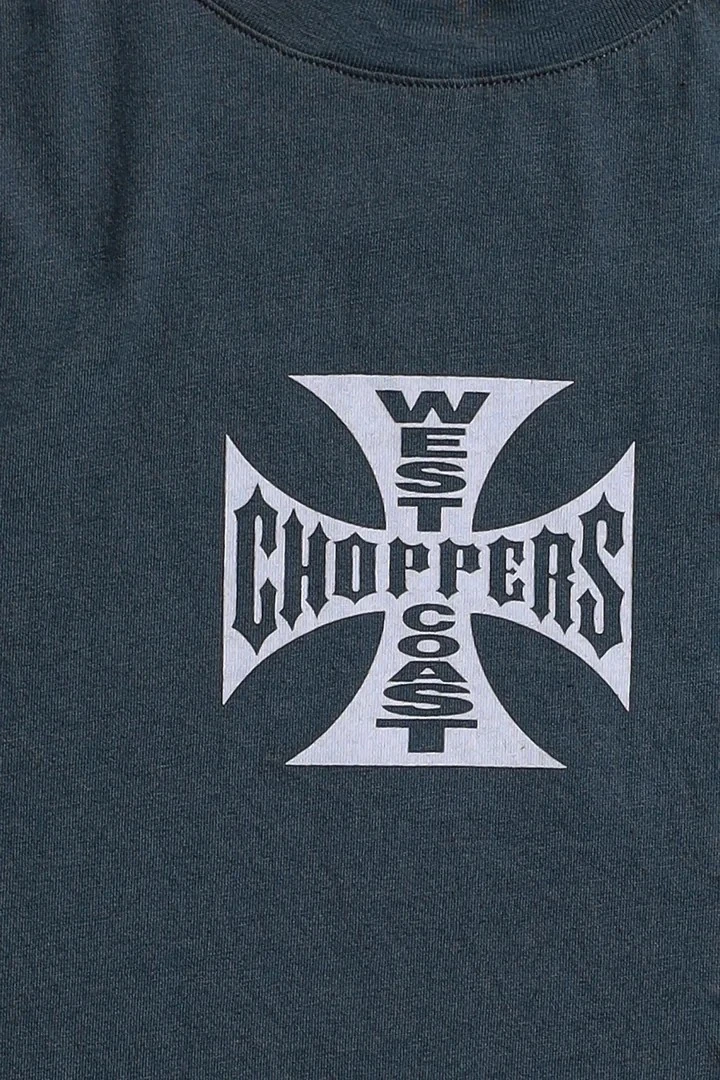 West Coast Choppers Siyah Unisex Oversize Kısa Kol Tişört
