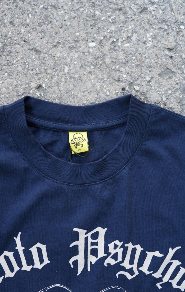 Moto Psychos Lacivert Oversize T-shirt
