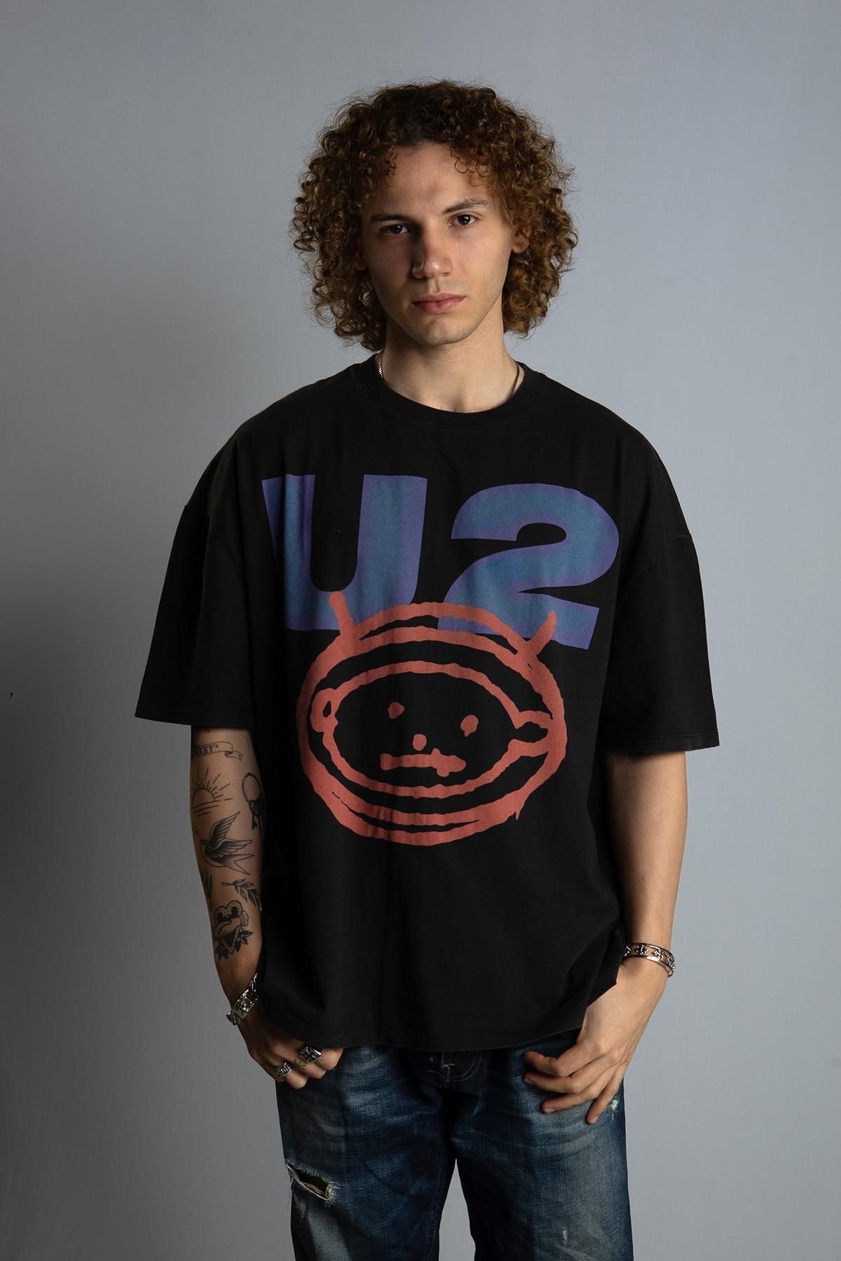 ''u2'' Vintage Oversize T-shirt