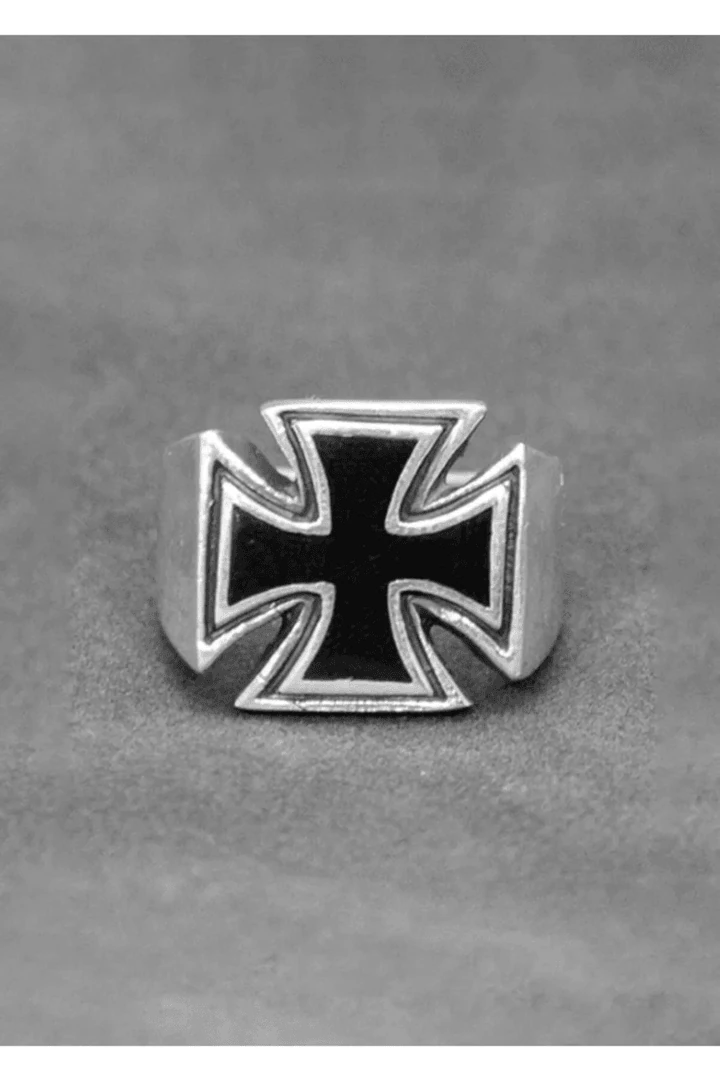 Iron Cross %100 Gümüş Yüzük
