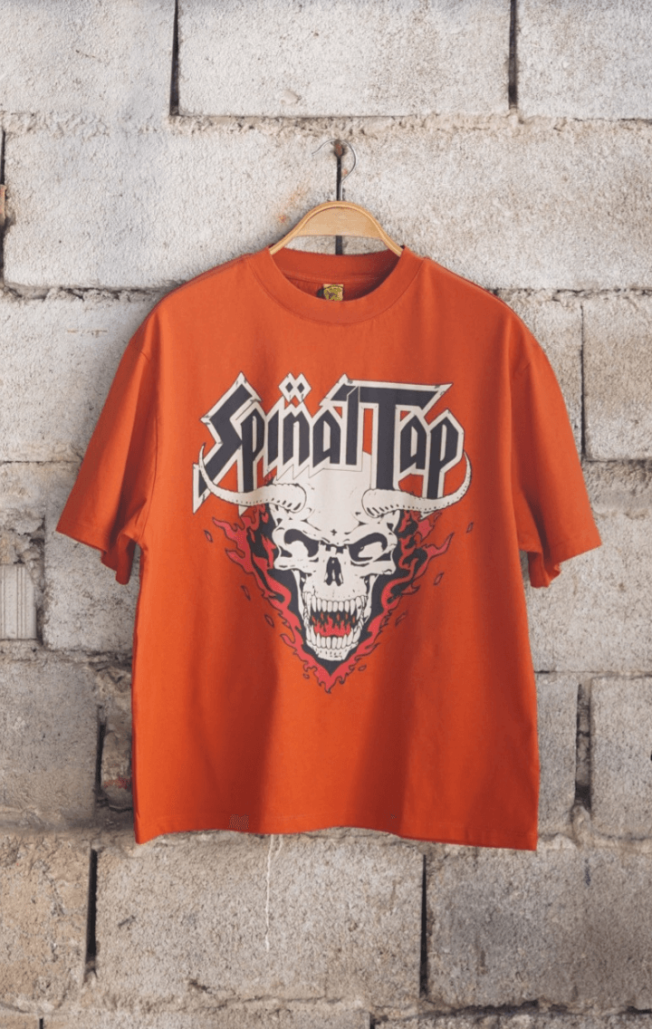 Spinal Tap Retro Rock Oversize Unisex Kısa Kol Turuncu T-Shirt