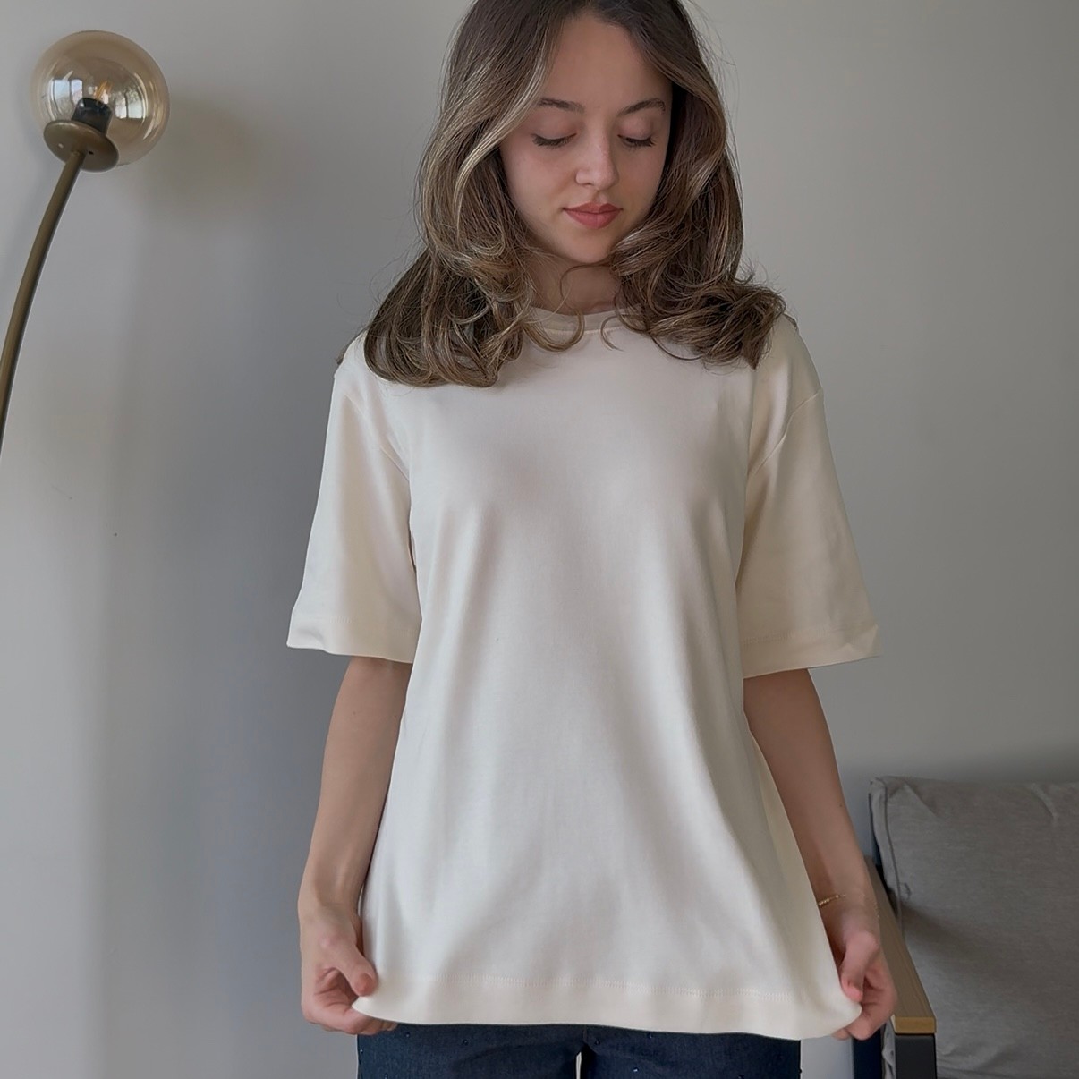 Populus T-shirt - Ekru
