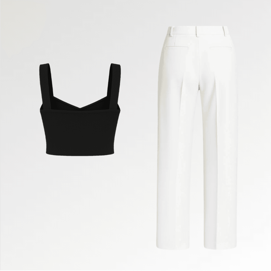 Myria Top & Beyaz Lucina Pantolon