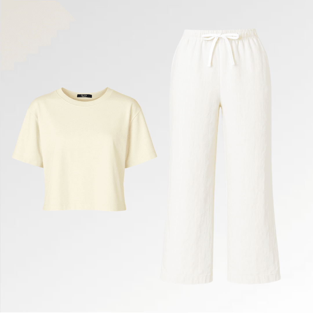 Corylus Crop T-Shirt & Canella Pantolon