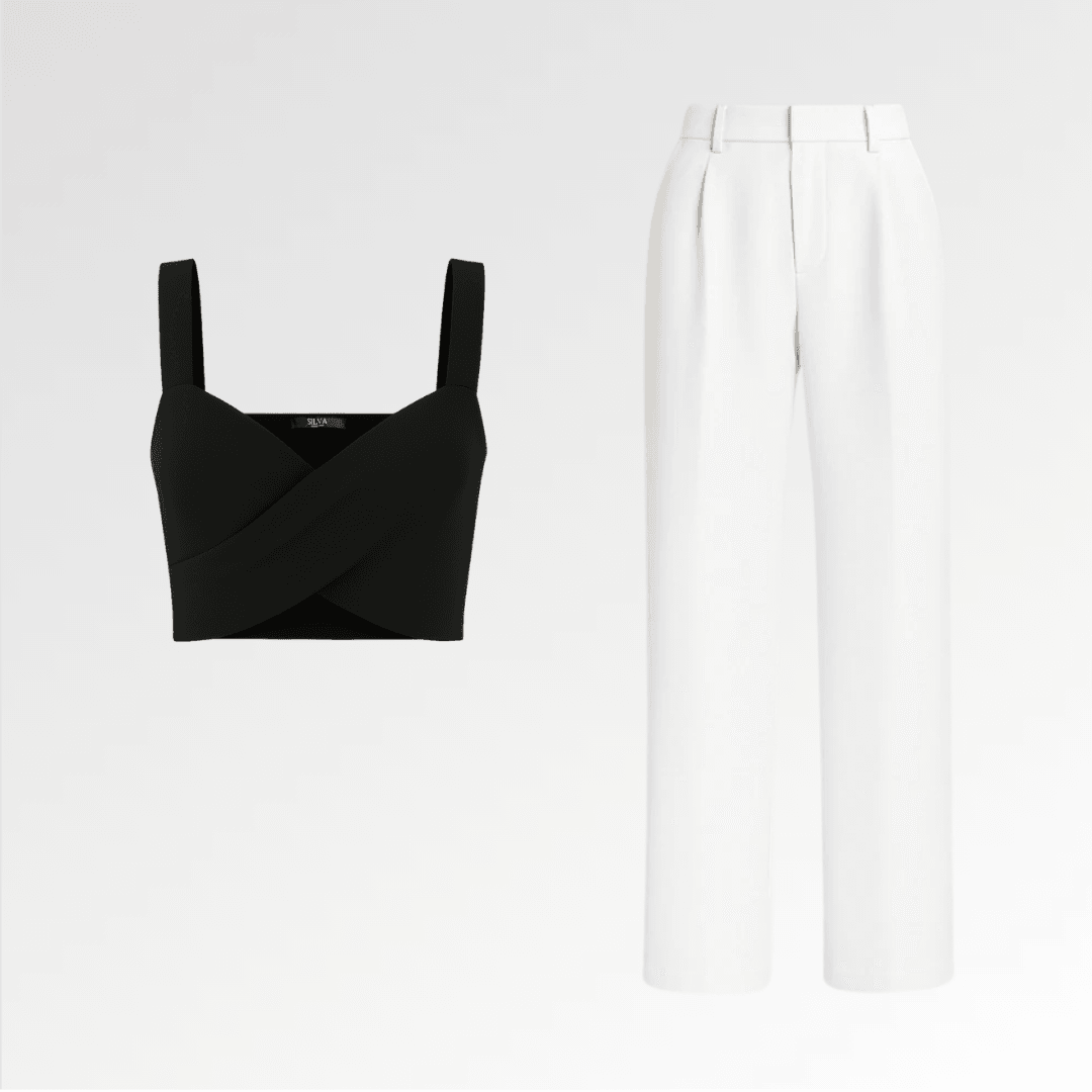Myria Top & Beyaz Lucina Pantolon