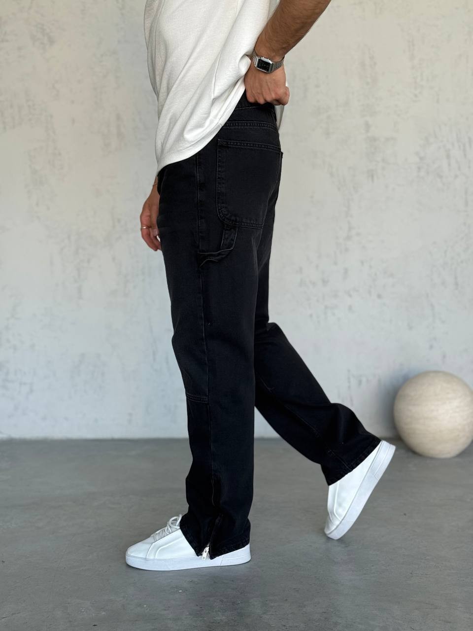 Erkek Rahat Kalıp Baggy Model Kot Pantolon