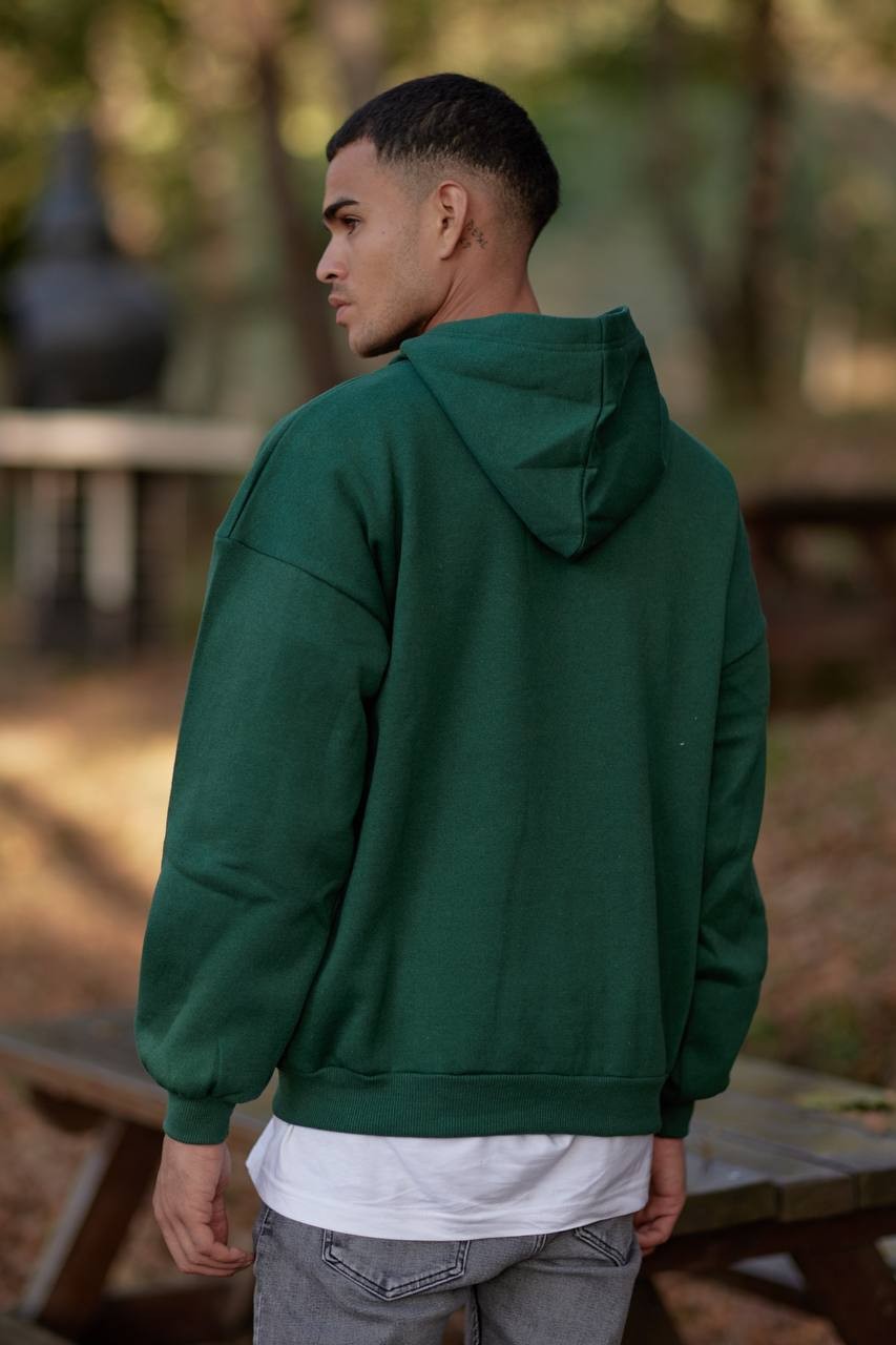 Erkek Kapüşonlu Oversize Sweat