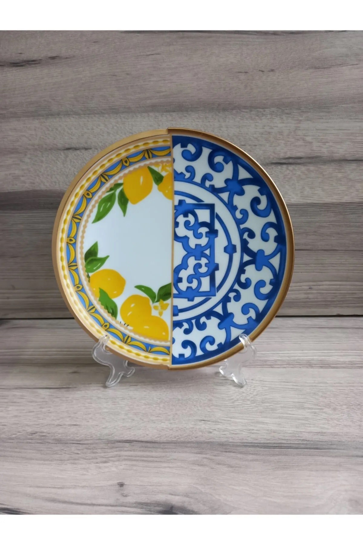 FERMATO 6 Kişilik Porselen Servis Tabağı Seti Lemone Serisi