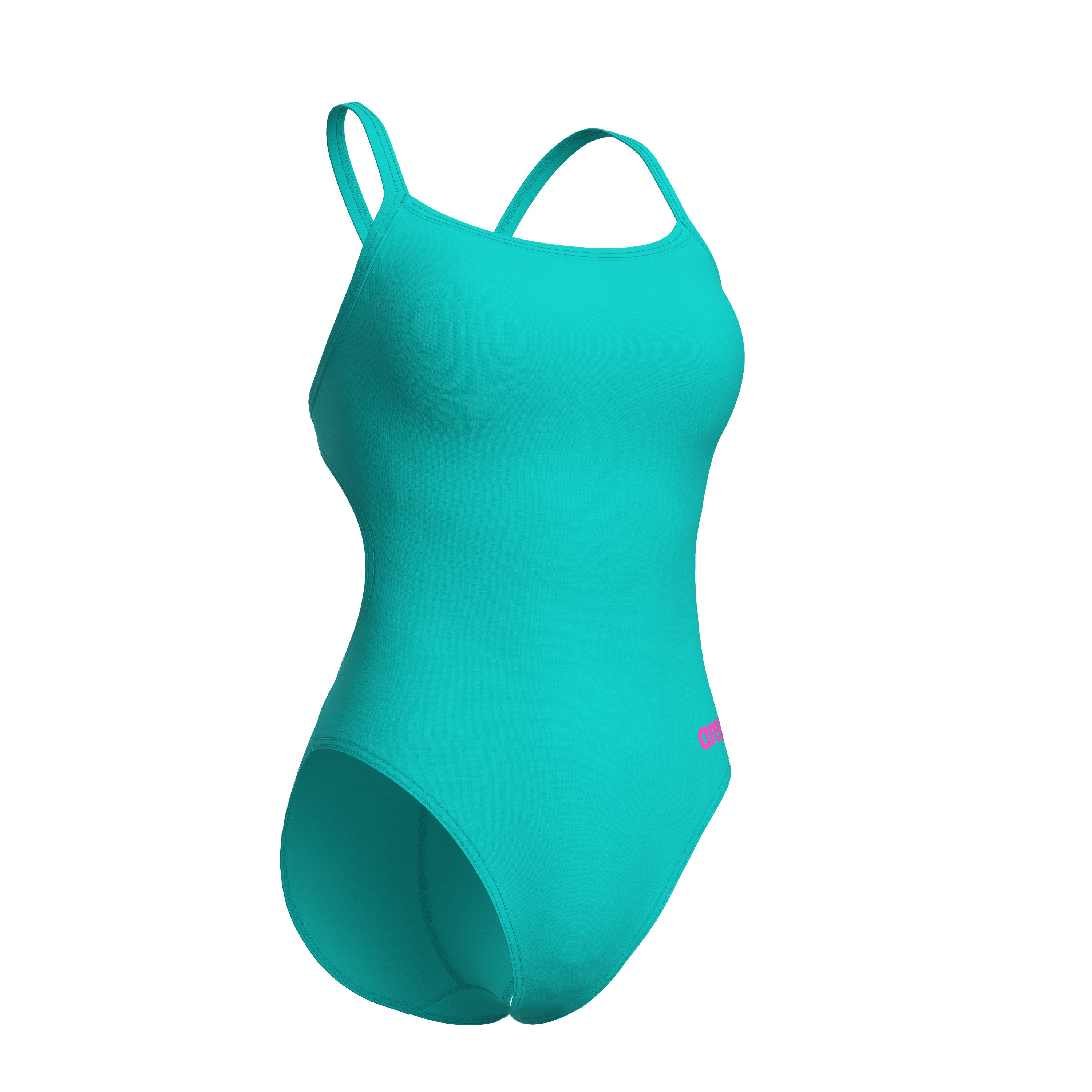 WOMEN'S TEAM SWIMSUIT CHALLENGE SOLID WHITE BLUE